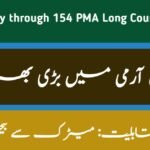 Join Pakistan Army 154 PMA Long Term Recruitment 2024