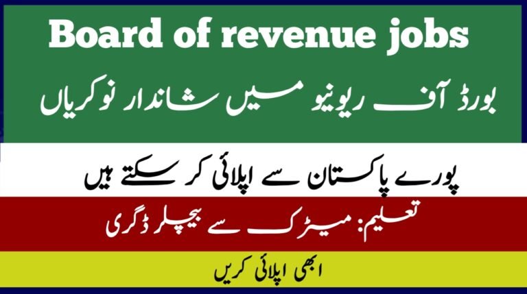 Board of revenue jobs 2024