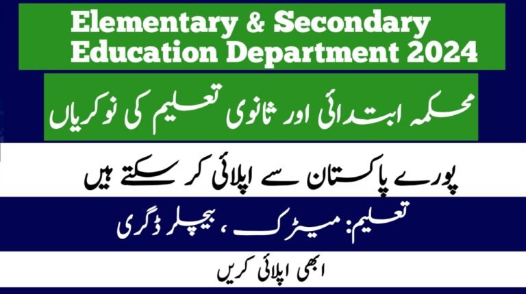 Elementary & Secondary Education Department Jobs 2024